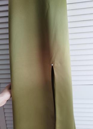 Вінтажна сукня максі зі шлейфом та відкритою спиною7 фото