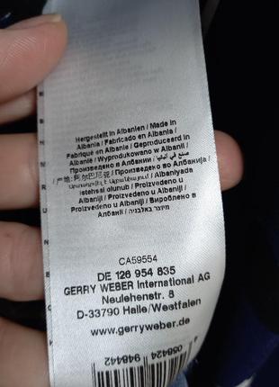 Блуза  синя в квітковий принт  з довгим рукавом gerry weber, 100% віскоза .4 фото