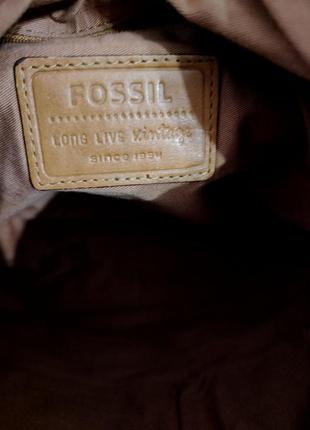 Fossil кожаная винтажная сумка6 фото