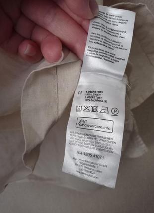 Блуза из комбинированных тканей( лён+хлопок), цвет бежевый, размер 48-526 фото