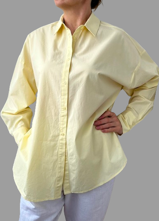 Сорочка жіноча бавовна жовта великого розміру primark 48-54 бавовна5 фото