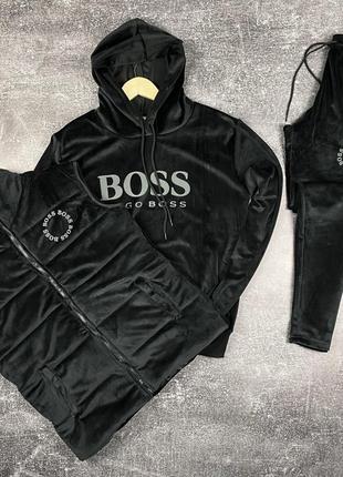 Мужской спортивный костюм «тройка»/ hugo boss чоловічий спортивний костюм