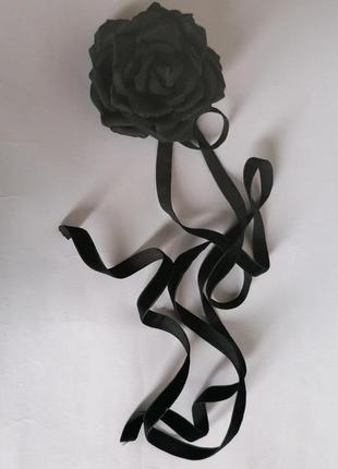 Чокер-брошка "троянда"2 фото