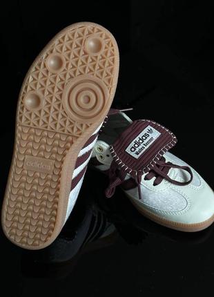 Кросівки adidas samba wales bonner white bordo10 фото