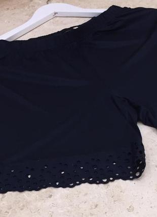 Нові.шорти для дому бренду calida switzerland daily loungewear shorts with embroidery navy оригінал4 фото