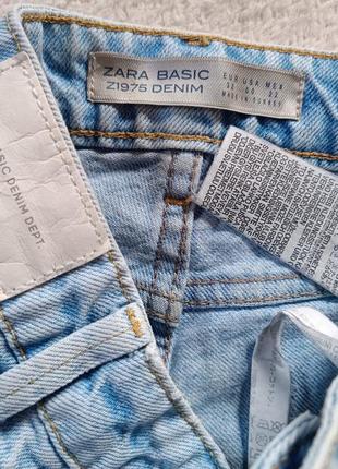 Низкая цена! джинсы. zara. штаны джинсовые. брюки. высокая посадка. хс. 32 р.3 фото