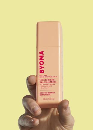 Солнцезащитный крем для лица byoma moisturizing gel-cream spf 304 фото