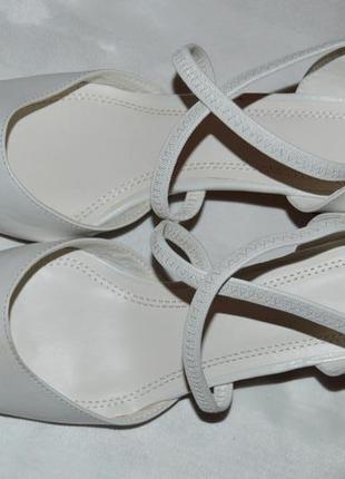 Туфлі лодочки босоніжки весільні af розмір 41   туфли босоножки