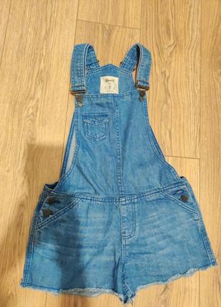 Комбинезон шорты джинсовые