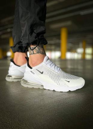 Мужские кроссовки nike air max 270 "white/black/blue"