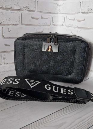 Черная женская сумочка в стиле guess7 фото