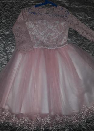 Платье выпускное для принцессы 152 размер1 фото