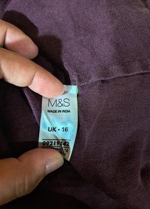 Льняна блуза від m&s, 16 uk6 фото