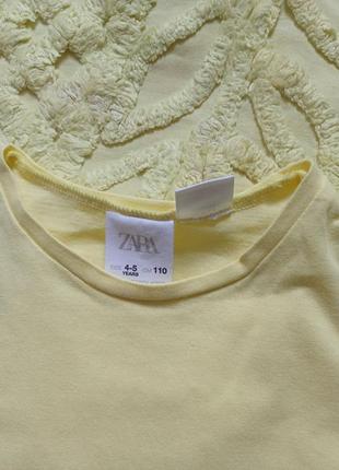 Комплект , костюм zara  футболка + велосипедки рубчик  4 -5р3 фото