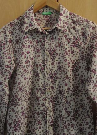 Супер брендовая рубашка блуза блузка хлопок италия2 фото