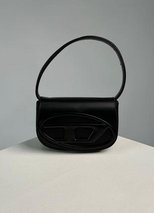 Diesel 1dr iconic shoulder bag total black4 фото