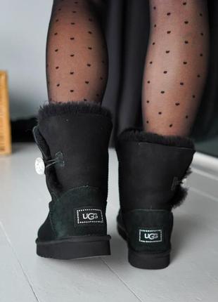 Зимние сапоги ugg женские черные2 фото