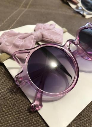 Сонцезахисні окуляри різні кольори дитячі для дівчинки2 фото