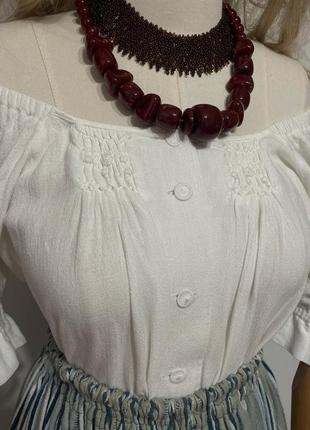 Австрия винтажная белая льняная с вышивкой вышивка на бриджах этно стиль этническая одежда рубашка до украинского строю9 фото