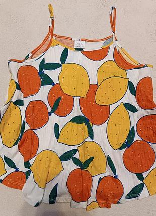 Низкая цена! шикарная майка. zara. майка оверсайс. футболка. 13-14 р. 164 см