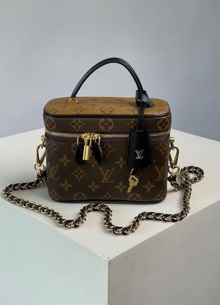 Louis vuitton vanity pm bag monogram reverse coated canvas calf9 фото