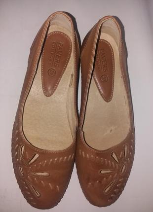 Туфли женские веснушки с перфорацией pavers 39р португалия ржи8 фото
