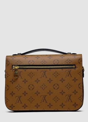 Louis vuitton pochette metis shoulder bag brown leather monogram reverse coated2 фото