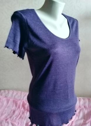 Брендовая женская футболка lana seta, итальялия, размер - l3 фото