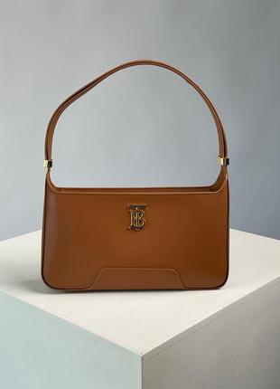 Burberry leather tb shoulder bag "brown"3 фото