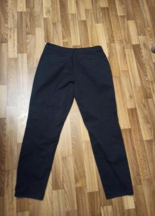 Эластичные черные брюки стрейч хлопок с эластаном размер xl3 фото