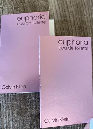 Пробники оригінальних парфумів calvin klein euphoria 1,2 ml/мл, туалетна вода жіноча