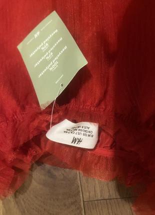 Яскрава шифонова пишна святкова сукня для дівчинки від h&m3 фото