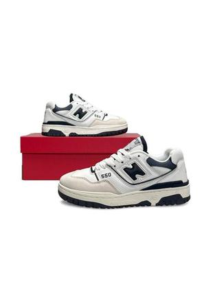 Жіночі кросівки new balance 550 white navy