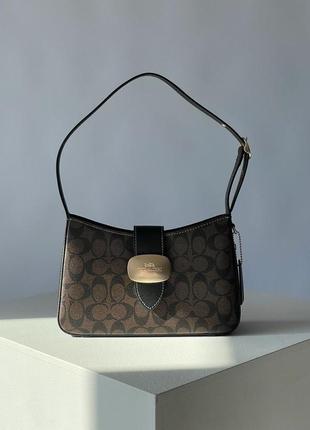 Coach eliza shoulder bag in signature canvas6 фото