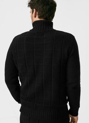 Брендовый мужской стильный теплый свитер c&a этикетка2 фото