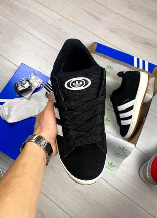 Кросівки adidas campus black&white3 фото