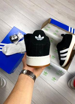 Кросівки adidas campus black&white4 фото