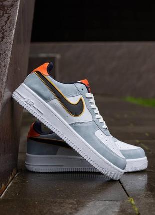 Nike air force white orange black9 фото