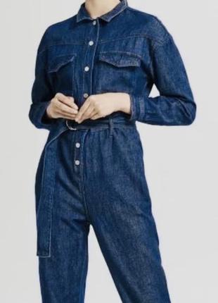 Синій джинсовий комбінезон object sinya denim