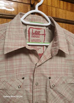 Lee works of denim стильная брендовая хлопковая рубашка от люкс бренда2 фото
