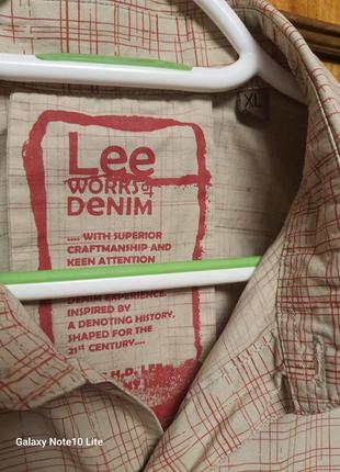 Lee works of denim стильная брендовая хлопковая рубашка от люкс бренда3 фото