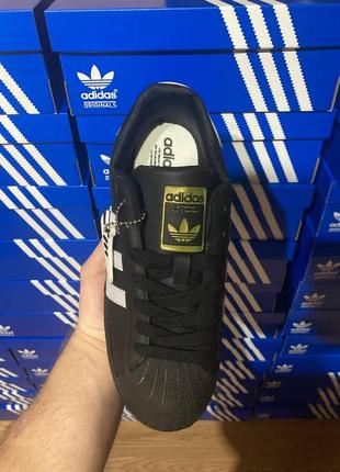 Кросівки adidas superstar black&white2 фото