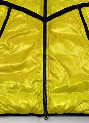 Nike synthetic fill windrunner repel jacket yellow black9 фото