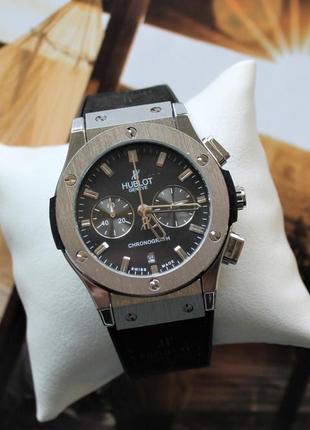 Наручные часы hublot big bang black&silver8 фото