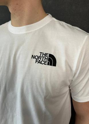 Футболка the north face «white/tnf black» тонка!1 фото