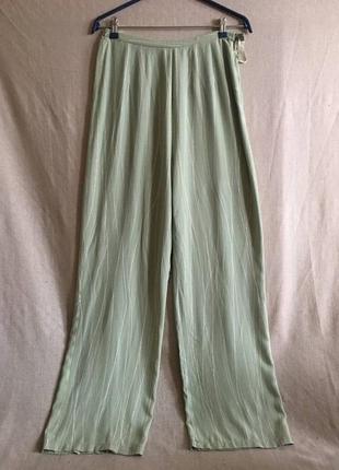 Широкі вільні літні брюки amaranto кольору м'яти1 фото