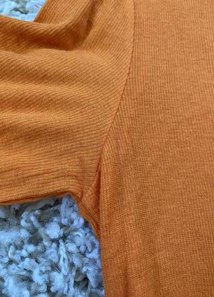 Базовый легкий оранжевый реглан/лонгслив в составе модал/шерсть,zara,p.l-xl4 фото