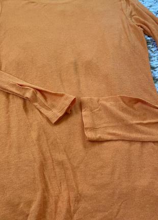 Базовый легкий оранжевый реглан/лонгслив в составе модал/шерсть,zara,p.l-xl7 фото