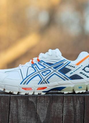 Кроссовки asics gel-kahana 8 white\blue2 фото