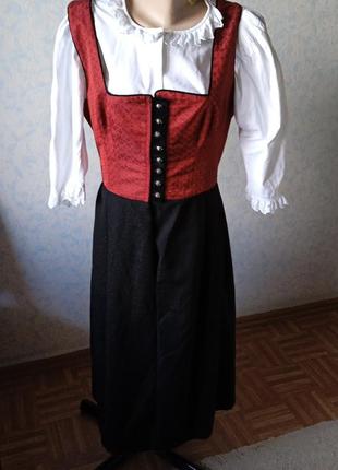 Платье баварское,октоберфест,альпийский винтаж1 фото